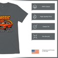 thumbnail image 6 of Vintage Classic 1970 Muscle Car Men's V-Neck T-shirt American Power Legendary V8 Performance, 6 of 7