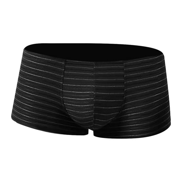 Calzoncillos boxer sin costuras para hombre ropa interior tendencia de moda rayas de colores cintura baja comoda odeerbi odb143191