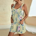 thumbnail image 2 of Pantalones Cortos de Mujer Casual Suspender Impresión Pantalones Cortos de Bolsillo, Pantalones Cortos de Mujer con Bolsillos, 2 of 6