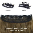 thumbnail image 5 of Extensiones de cabello sintético ondulado grueso Sincero 4 piezas con clip color castaño ceniza A rubio platino, 5 of 5