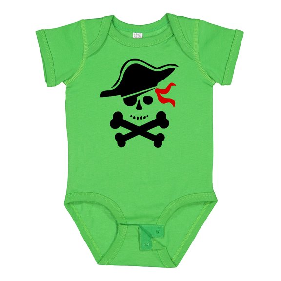 Inktastic Pirate Skull and Cross Bones Boys or Girls Baby Bodysuit