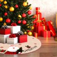 thumbnail image 5 of Funda para árbol de Navidad, tapete para árbol de Navidad, falda para árbol de Navidad, falda para árbol de Navidad, falda de lino para árbol de Navidad con copos de nieve, para decoración de árbol d, 5 of 5