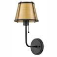 thumbnail image 4 of 4890BK-LDB Hinkley Lighting Clarke - 14W 1 LED Medium Wall Sconce-15.75 Inches Tall and 7.25 Inches Wide-Black/Lacquered Dark Brass Finish, 4 of 12