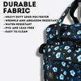 thumbnail image 3 of J World Womens Donna Rolling Carry-on Tote with Laptop Sleeve for Travel and Work, Night Bloom, 3 of 10