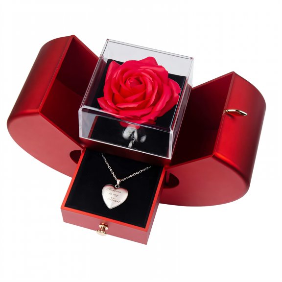 DESIGNICE Galentines Gifts,Non-Deforming Cute Necklace for Women,Smooth-Edged Finish Mom Necklace for Women,Silver1 Plated