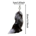 thumbnail image 2 of Boreal Craft Christmas Adorable Animal Furry Tail Keychain Hanger Plushy Tail Unique Key Accessory For Bags Purses Keys, 2 of 5