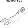 thumbnail image 2 of MKEUDQ-Thickened Stainless Steel Kitchen Tongs - 10 Inch Stainless Steel Salad Tongs for Cooking, Serving, Baking, BBQ, Buffet, Scissor Design, 2 of 2