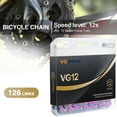 thumbnail image 3 of Bicicleta VG Sports - Cadena de Ndcxsfigh acero para bicicleta12 velocidades126 eslabonescadena para de montaña (Multi), 3 of 7