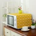 thumbnail image 3 of Microwave Oven Dust Cover Geometric Printing Decorative Kitchen Appliance Cover with Storage Bags for Home, 3 of 8