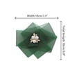 thumbnail image 2 of INSPIRE CHIC Women's Mesh Flower Brooch Pins with Beads for Shirts Green, 2 of 5
