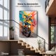 thumbnail image 4 of Cuadro Decorativo Canvas Revolution Biker Skeleton 60x90, 4 of 5