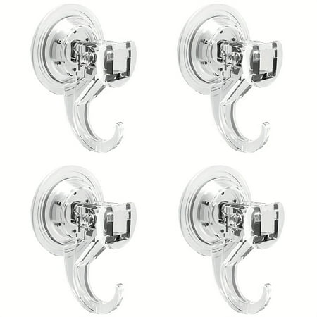

ENIYUU 2/4/6pcs Suction Cup Hooks Shower Suction Cup Hooks Clear Window Suction Cups With Hooks Heavy Duty Waterproof Vacuum Suction Cup Garland Hooks For Window Suit For Bathroom Sh