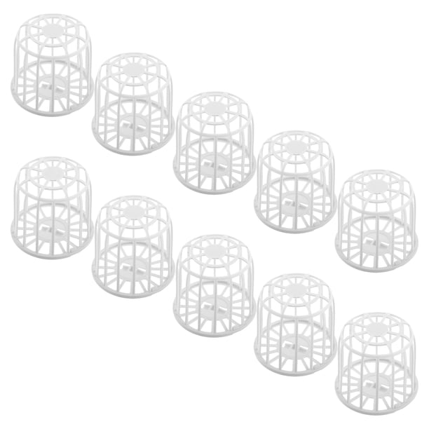 Houderco 10Ud Nido Plástico Para Jaula Compatible Con Cría De Canarios Jilgueros Y Periquitos