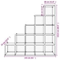 thumbnail image 4 of vidaXL Organisateur de Cubes de Rangement avec 15 Cubes Transparents PP, 4 of 5