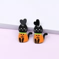thumbnail image 3 of comerut 1 Pair Women Earrings Cute Ghost Pumpkin Spider Accessory Exquisite Ear Decoration Party Dress-Up Fashion Jewelry Stud Earrings Acrylic Dangle Earrings for Halloween Party, 3 of 7