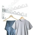 thumbnail image 2 of Wall Mounted Clothes Dryer, Foldable Laundry Rack Accessories Hanger Hook Rod, 2 of 4