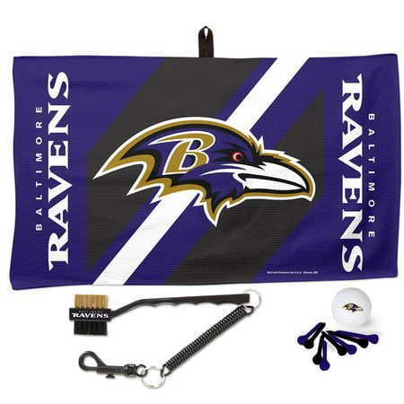 Baltimore Ravens WinCraft Waffle Towel Golf Gift Set - No