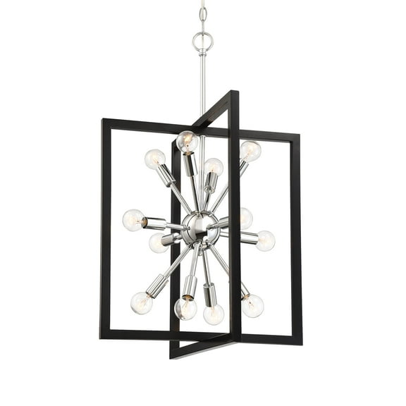 Designers Fountain Xander Chrome 12 Light Pendant, 92850-CH