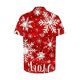 thumbnail image 2 of Hombres de Manga Larga, Navidad Impresa Turndown Collar Blusa, Casual Moda Botón Camisa para las Vacaciones, 2 of 5