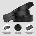 thumbnail image 6 of GAEKEAO Leather Ratchet Belt for Men Automatic Adjustable Click Buckle Belts for Dress Casual Trim to Fit with Gift Box, 6 of 7