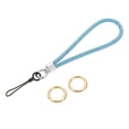 thumbnail image 1 of Bling Dragonne pour Poignet, 5.3 Pouces Sangle de Porte-Clés en Strass, Bleu, 1 of 6
