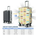 thumbnail image 6 of Naloa Colorful Mustache Elastic Suitcase Protector, Travel Suitcase Protector Cover Fits 18-32in Suitcase - Medium, 6 of 9