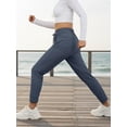 thumbnail image 5 of JWD Women's Quick Dry Stretch Athletic Pants Breathable Comfy Hiking Pants with Zipper Pockets Navy Blue M, 5 of 6