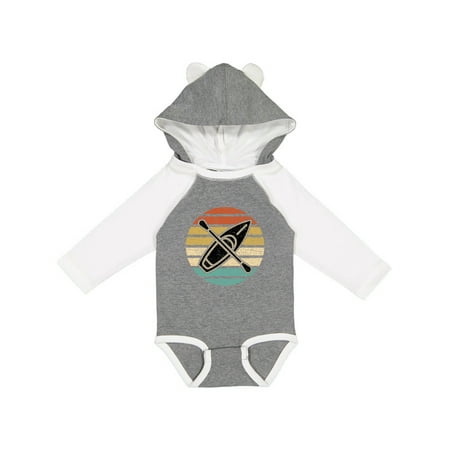 

Inktastic Kayaking Retro Kayak Boating Gift Baby Boy or Baby Girl Long Sleeve Bodysuit