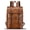 Brown, variant on Genuine Leather Large Backpack Purse Men Retro Rucksack Knapsack Travel Notebook