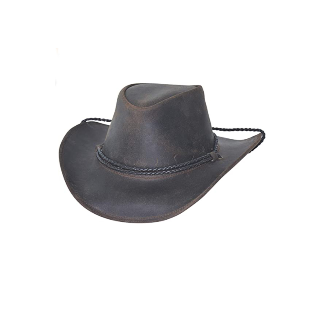 Color Browm Bullhide Hilltop Leather Cowboy Hat