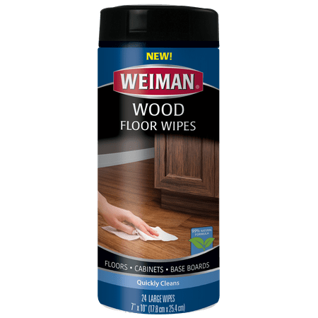 Weiman Wood Floor Cleaner Wipes - 24 Large Wipes (7