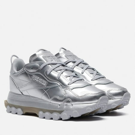 Reebok Cardi B Classic GW2632 Womens Silver Leather Athletic Running Shoes ON438 (7)