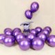 thumbnail image 2 of 100 Piezas Globos de Látex Metálicos de 10 Pulgadas, Globos de Perla de Metal Brillantes Cromados Espesos Globos para Decoración de Fiestas, PúRpura, 2 of 5
