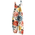 thumbnail image 2 of dazeni Girls Sleeveless Jumpsuits Fashion Tie Dye Romper Wide Leg Pants Casual Summer Boho Spaghetti Straps Overalls with Big Pockets Watermelon Red 13-14 Years, 2 of 9