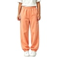 thumbnail image 2 of Antinious Boys Girls Solid Elastic Waist Pleated Cuffed Side Pocket Casual Sweatpants, 2 of 5