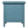 thumbnail image 3 of Glory Furniture Hammond 3 Drawer Nightstand in Teal Blue, 3 of 5