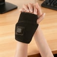 thumbnail image 1 of Heating Wrist Guard with Adjustable Design, Soothing Hot Compress Support for Wrist Pain Relief, Durable Polyester Material for Comfort and Recovery, Black and Pink, 1 of 6