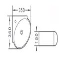 thumbnail image 4 of DROP Bath and Kitchen DR091082 Bathroom Vessel Sink, 4 of 4