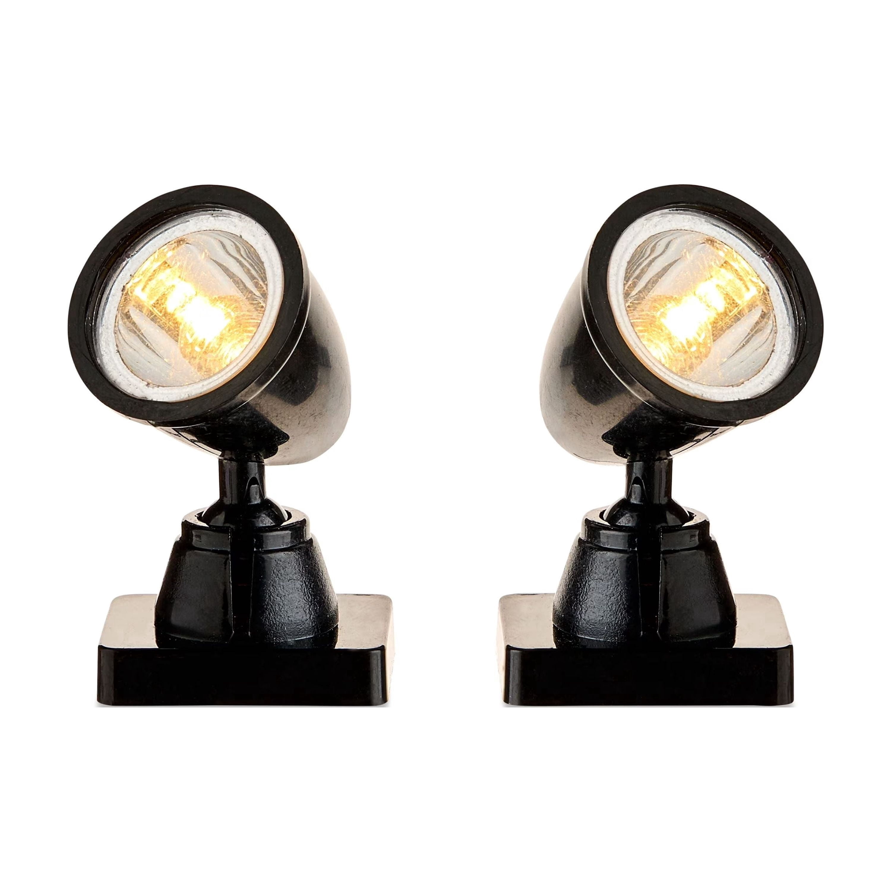 Light-Up LED Battery-Operated Christmas Village Spotlights, 2 Count, by Holiday Time