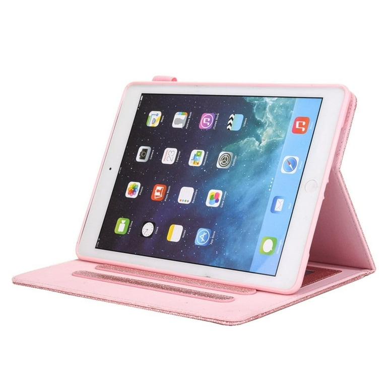 Amzer Designer Flip Case for iPad Mini 6th Gen with Sleep / Wake-up Function, Apple Pencil Slot, 3-Fold Holder Color Butterfly