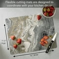 thumbnail image 6 of Cut N' Funnel "Quartz" Designer Flexible Plastic Cutting Board Mat, 1 Pack 15" by 11.5", 6 of 7