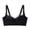 Black, variant on Women’s Floral Embroidery Lace Support Bra Nylon Spandex Breath Hollow Padded Wide Straps Deep V Side Anti-Spill Lift Bra All Day Comfort Underwear