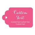thumbnail image 1 of 100 PCS Personalized Paper Hang Tags Made Any Text Custom Tags Wedding Favor Gifts, 1 of 1