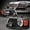 Black/Amber, variant on NUVISION for 04-08 Ford F150 06-08 Lincoln Mark LT Black Housing Halogen Headlights Lamps