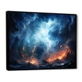 thumbnail image 2 of Designart "Dreaming Amid Electric Lightning" Landscapes Floater Framed Canvas Wall Art, 2 of 7