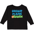 thumbnail image 3 of Inktastic Cricket player in training Boys or Girls Long Sleeve Toddler T-Shirt, 3 of 5