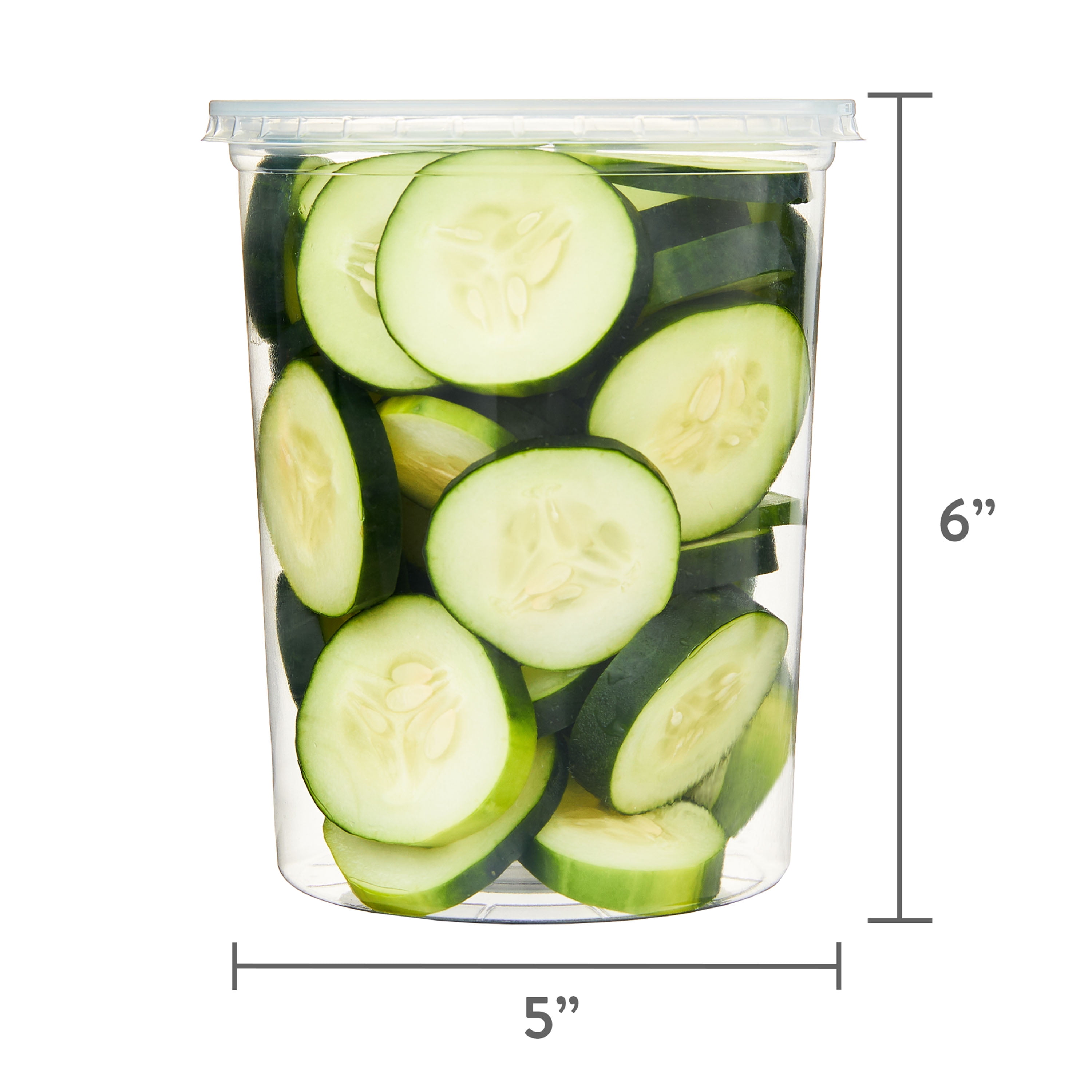 Marketside Cucumber Slices, Cut in-Store (Fresh) Gluten-Free
