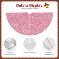 thumbnail image 3 of Sikiie Glitter Pink Nativity Christmas Tree Skirt, Jesus Christian Winter Holiday Tree Mat Decoration(30-48IN)48", 3 of 6