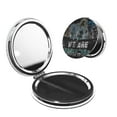 thumbnail image 1 of Qekee Monster High Print Compact Makeup Mirror Folding Mini Pocket Mirror Portable Hand Mirror Double-Sided 2 x 1x Magnification for Woman Girls-Round Shape, 1 of 9