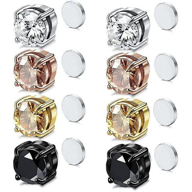 Cubic zirconia magnetic earrings deals